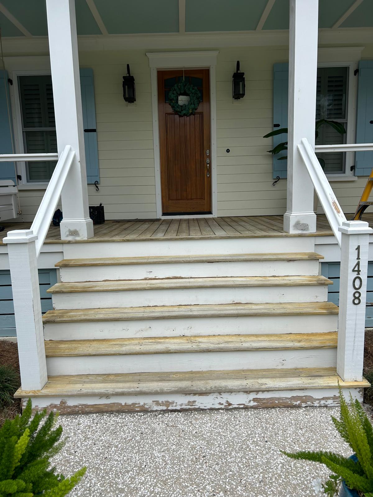 Front porch and steps